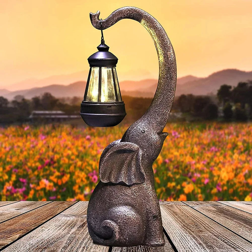 Enchanted Elephant Solar Lamp