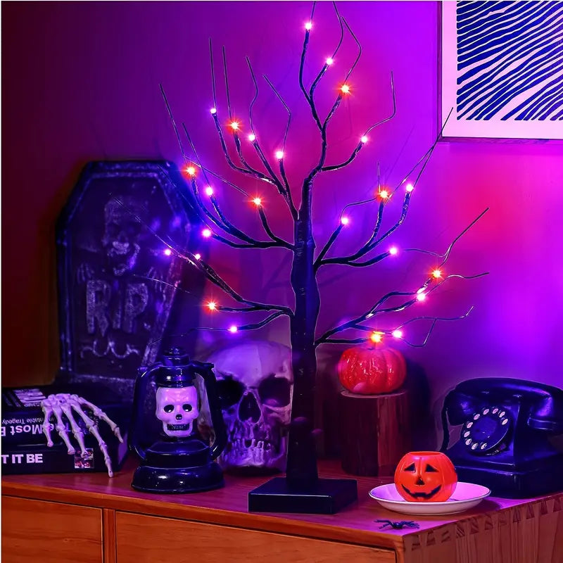 Spooky GlowTree™ - Halloween LED Birch Tree