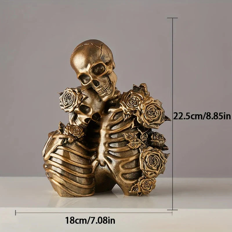 SkullMates™ - Vintage Elegant Gothic Skeleton Couple Figurine
