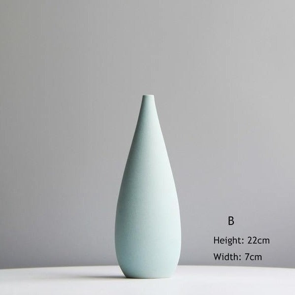 Delicate Hued Ceramic Floral Vases