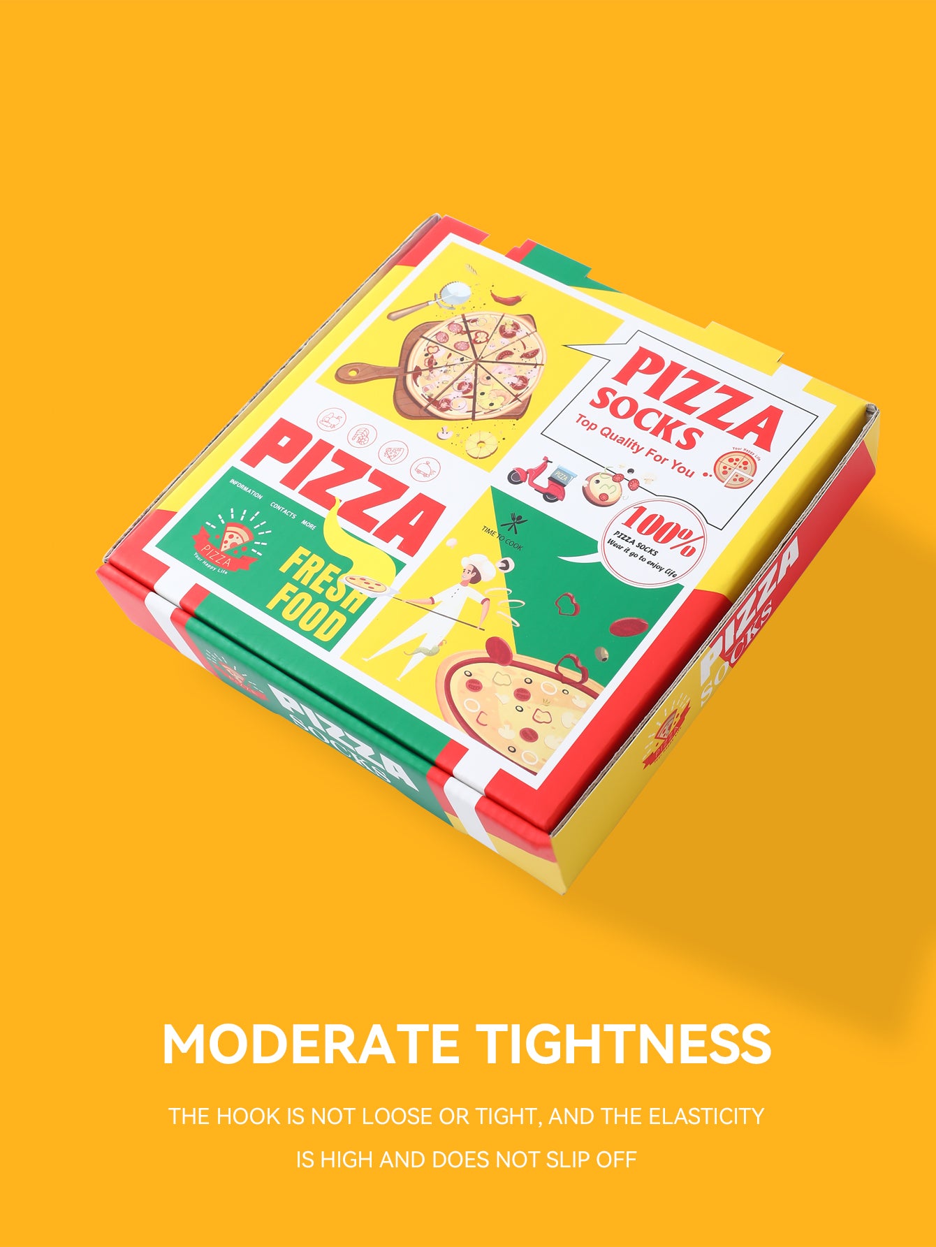 π Pizza Socks Gift Box β 4 Pairs