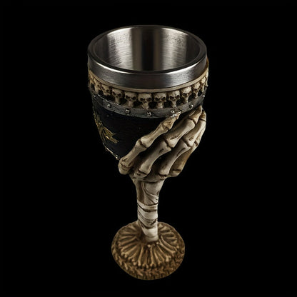 SkullSip™ - Gothic Skeleton Goblet