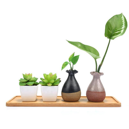 Bamboo Planter Saucer Trays