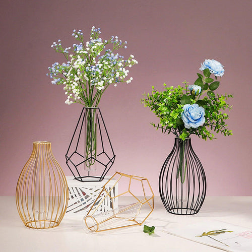 LumeGrid™ - Geometric Flower Vase