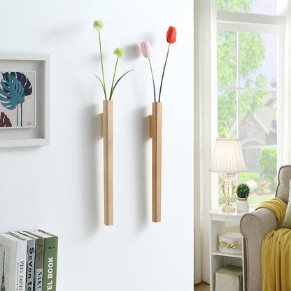 Wooden Wall Point Vase
