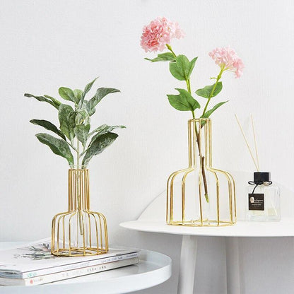 Vase with Test Tube and Iron Stand