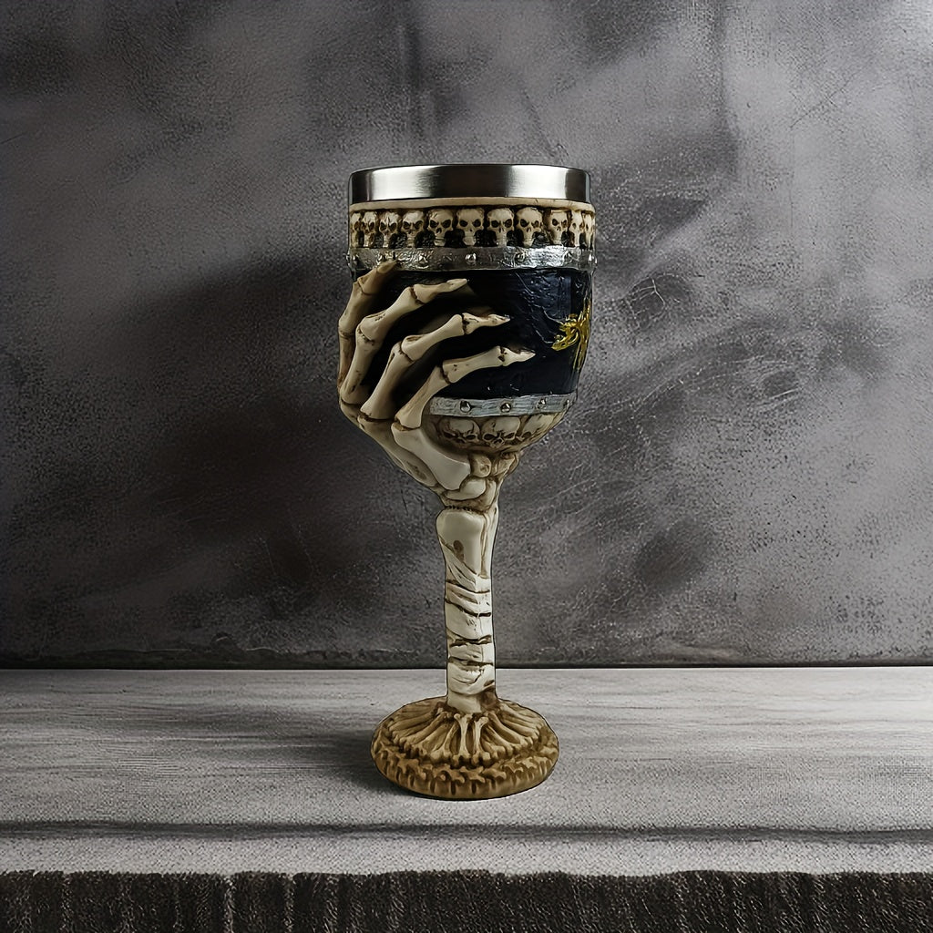 SkullSip™ - Gothic Skeleton Goblet