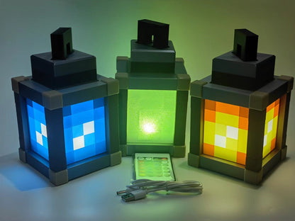 Mine Lantern - Pixelated Night Light