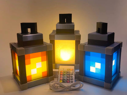Mine Lantern - Pixelated Night Light