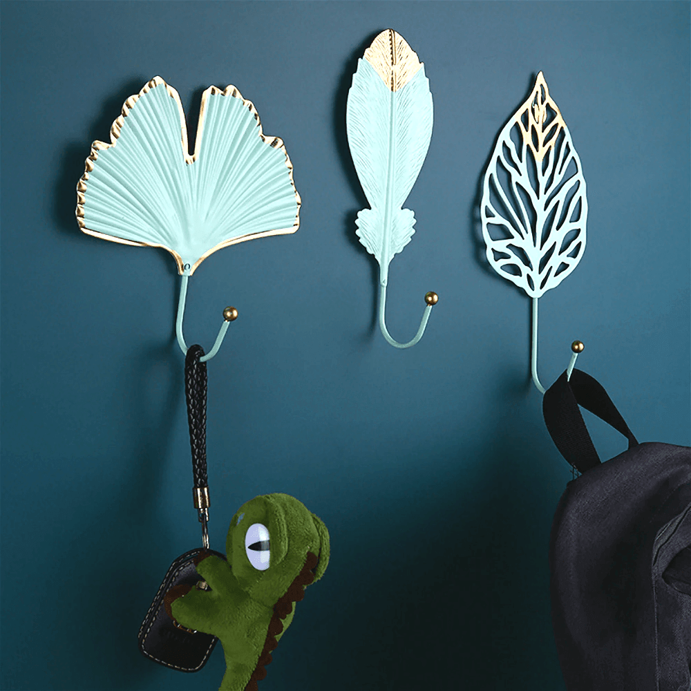 Nature's Foliage Metal Wall Hooks