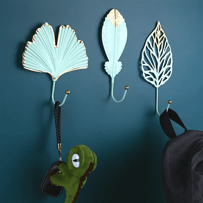Nature's Foliage Metal Wall Hooks