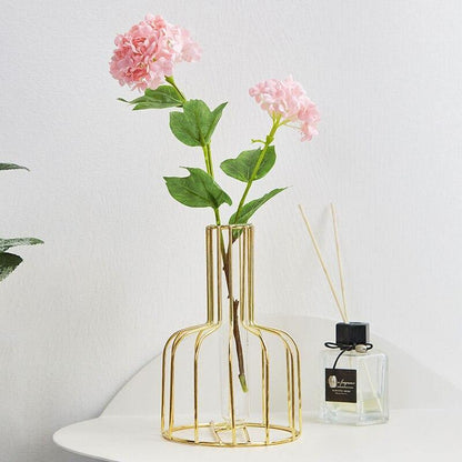 Vase with Test Tube and Iron Stand