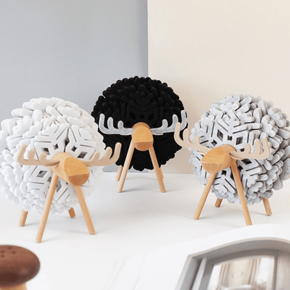 Alma Elk 12-Piece Coaster Set