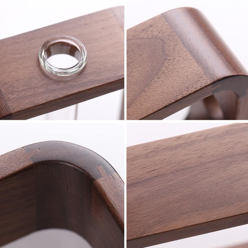 Wood + Glass Plant Vase