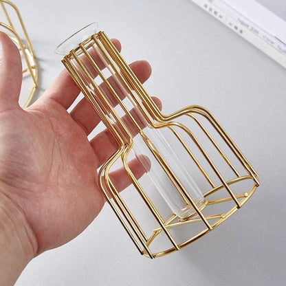 Vase with Test Tube and Iron Stand