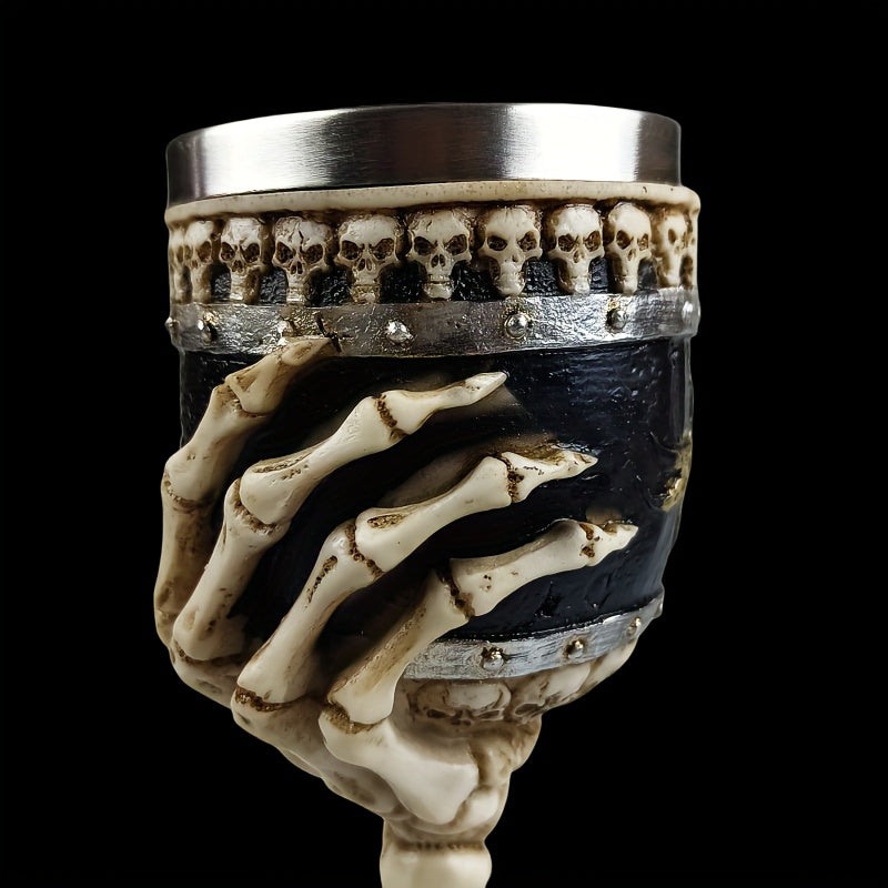 SkullSip™ - Gothic Skeleton Goblet