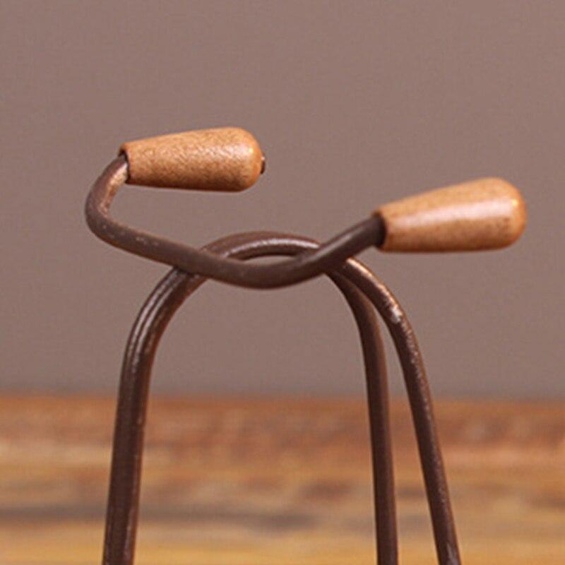 Wrought Iron Tricycle with Wooden Planter Stand