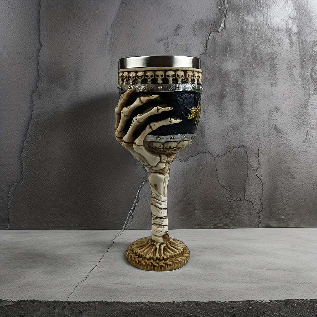 SkullSip™ - Gothic Skeleton Goblet
