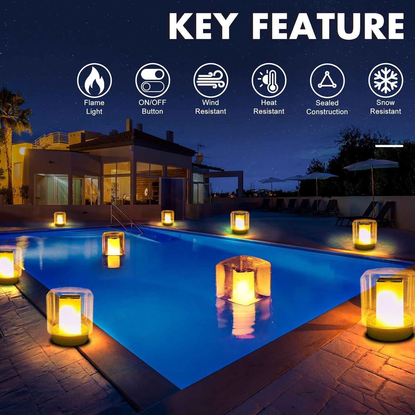 Soléa™ - Solar Pool Candles