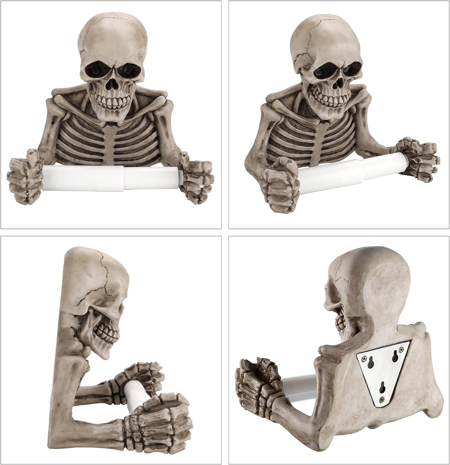Bones & Rolls™ - Skull Toilet Paper Holder