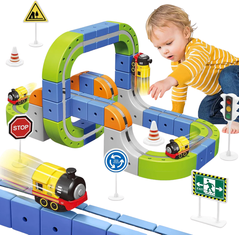 3D Магнитна Писта с Електрическо Влакче