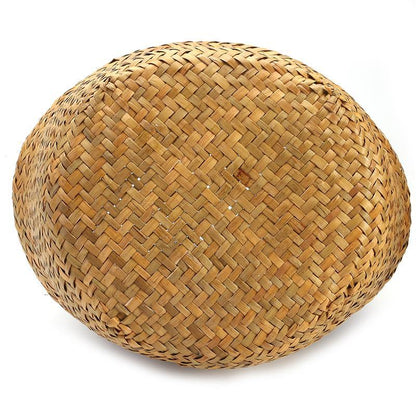 Artisan Rattan Planter or Storage Basket with Handles