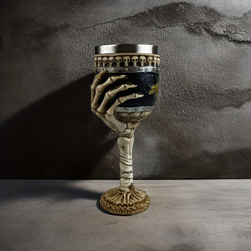 SkullSip™ - Gothic Skeleton Goblet