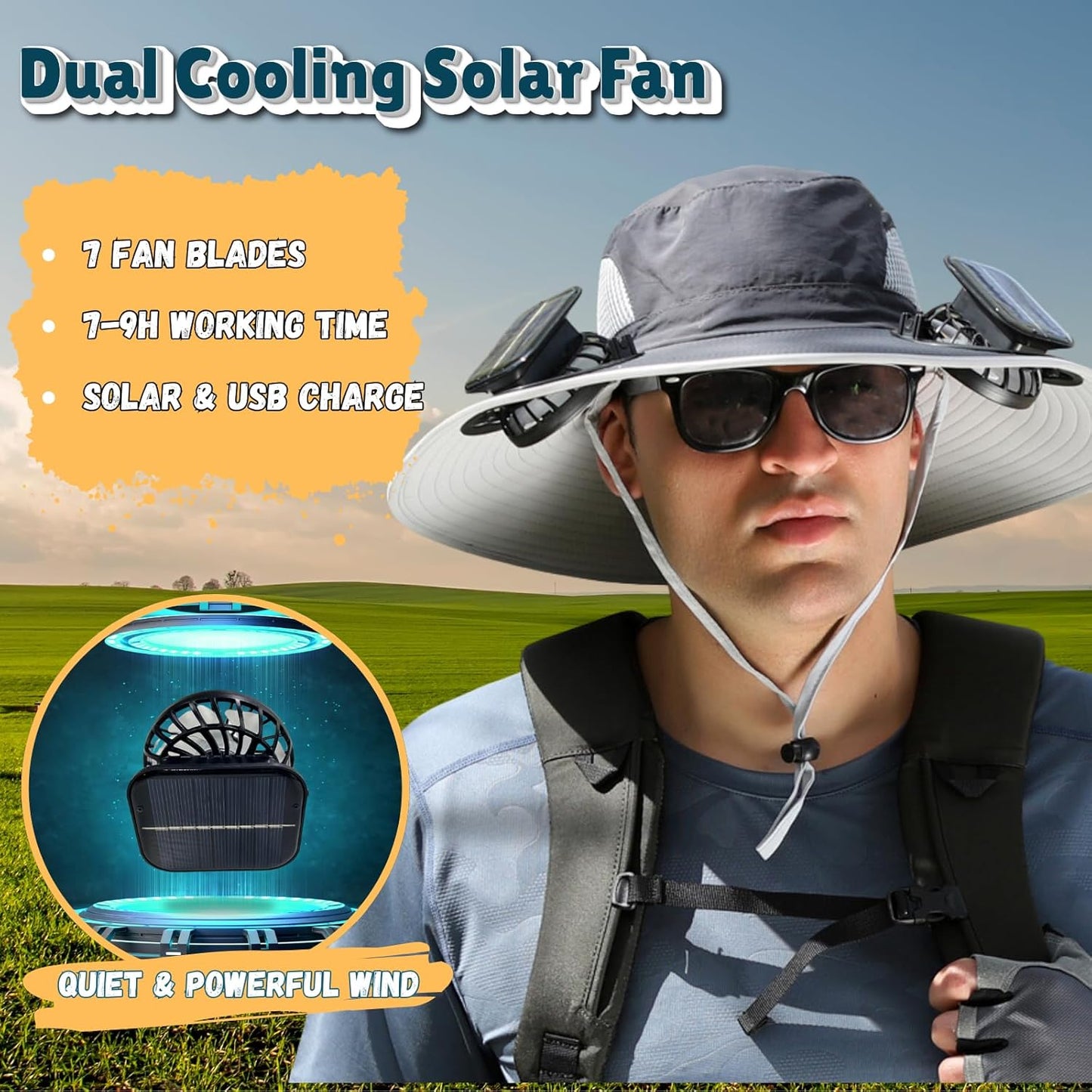 Trekker™ — Solar Cooling Hat