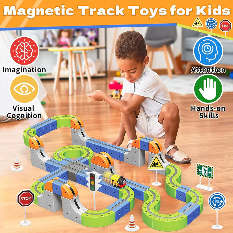 3D Магнитна Писта с Електрическо Влакче