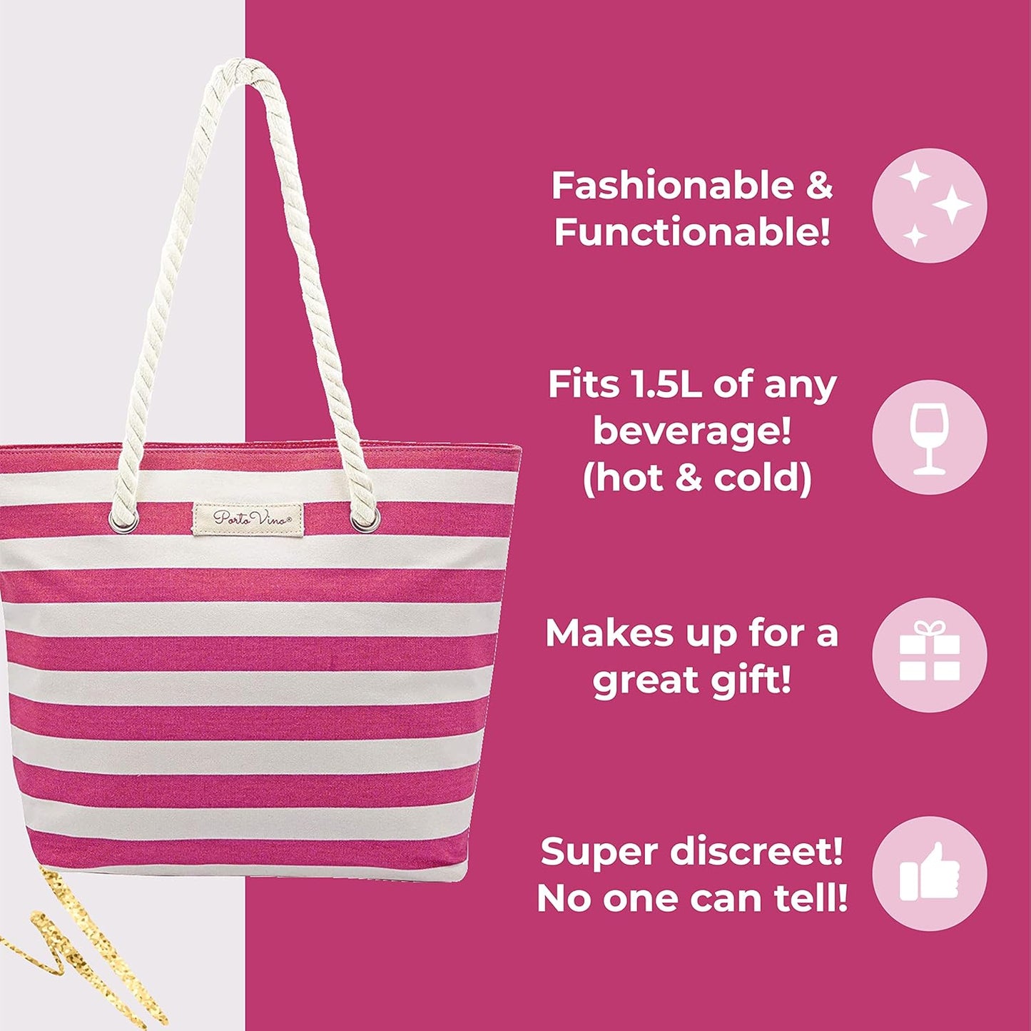 ToteVino™ - Insulated Wine Tote Bag