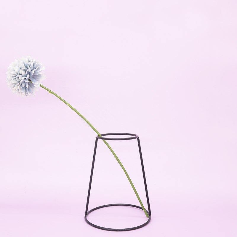 Sleek Iron Line Vase Stand