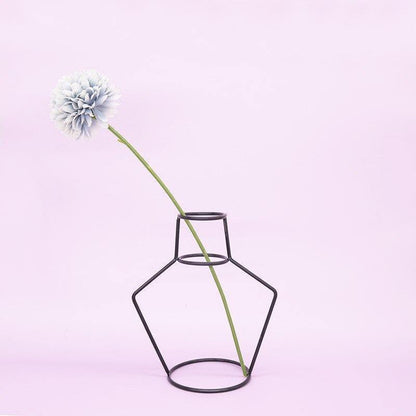 Sleek Iron Line Vase Stand