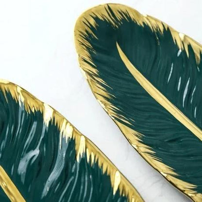 Leaf Ceramic Platters