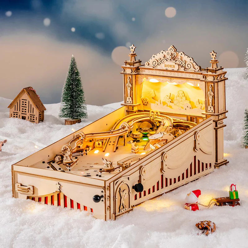 🕹️ 3D Pinball Machine Wooden Puzzle Kit