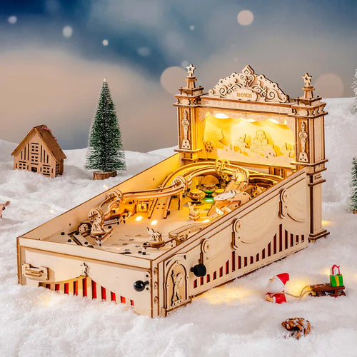 🕹️ 3D Pinball Machine Wooden Puzzle Kit