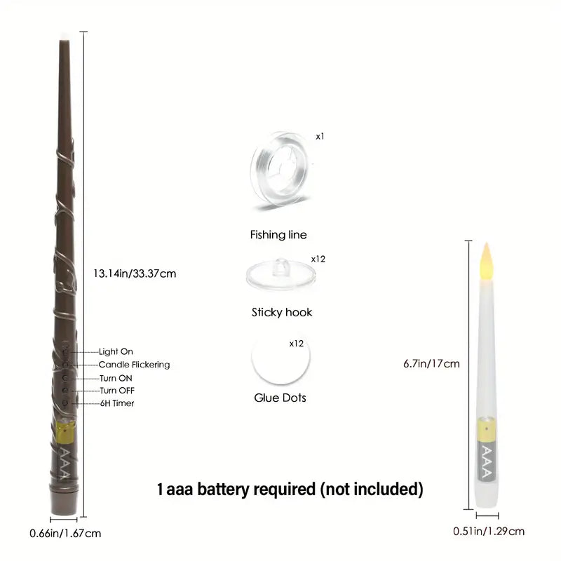 Wizard’s Flame™ - Floating Candles with Magic Wand