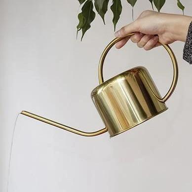 Golden Bloom Watering Can