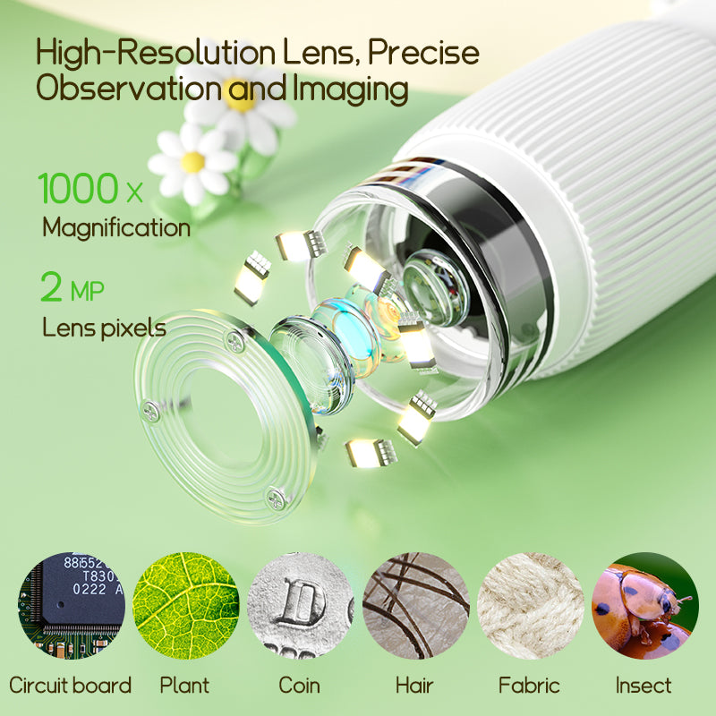🔬 Детски Дигитален Микроскоп 1000x – Открий Невидимия Свят!