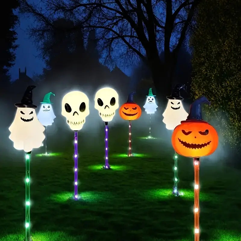 HauntLites™ - Set of 6 Solar Light Stakes