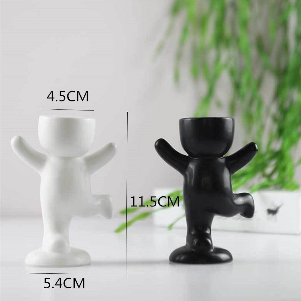 Petite Person Clay Succulent Planter