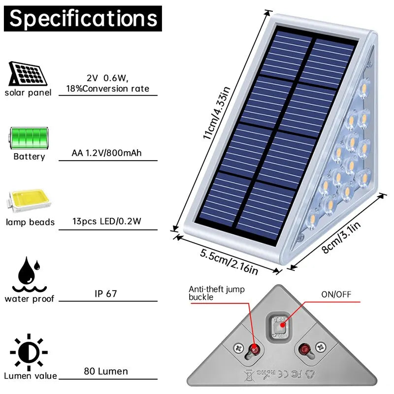 Outdoor Solar Step Lights