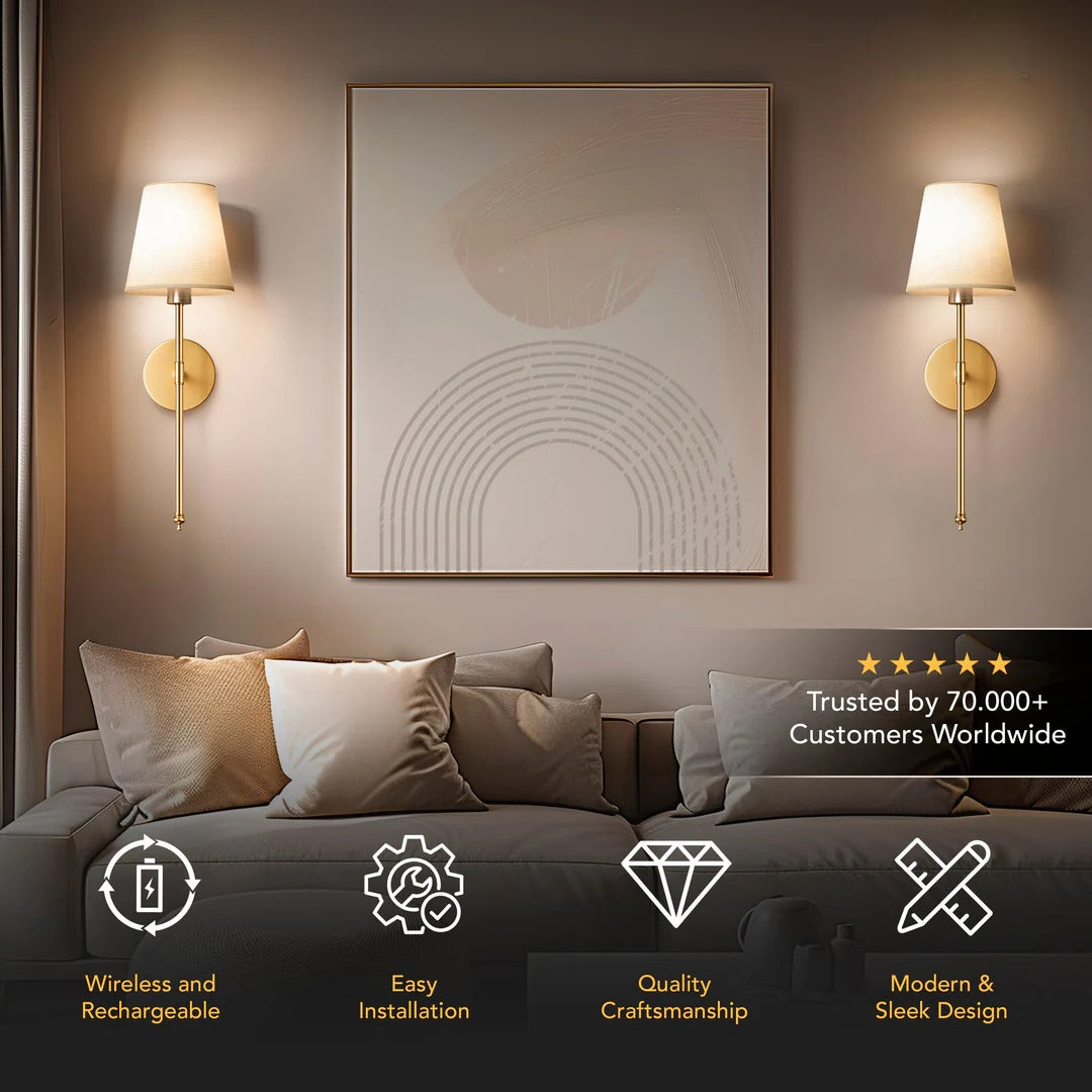 Nova™ - Original Wireless Wall Sconces (Set of 2)