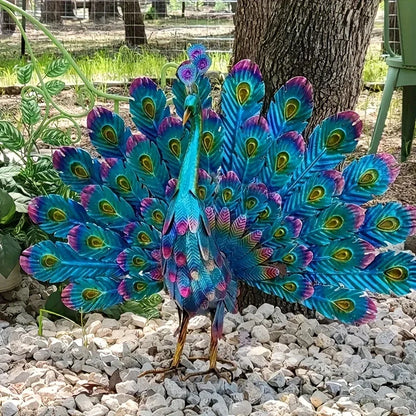 RegalFeather™ - Majestic Peacock Sculpture