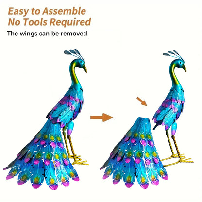 RegalFeather™ - Majestic Peacock Sculpture