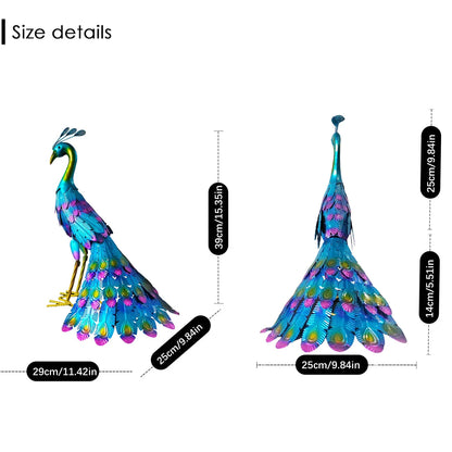 RegalFeather™ - Majestic Peacock Sculpture
