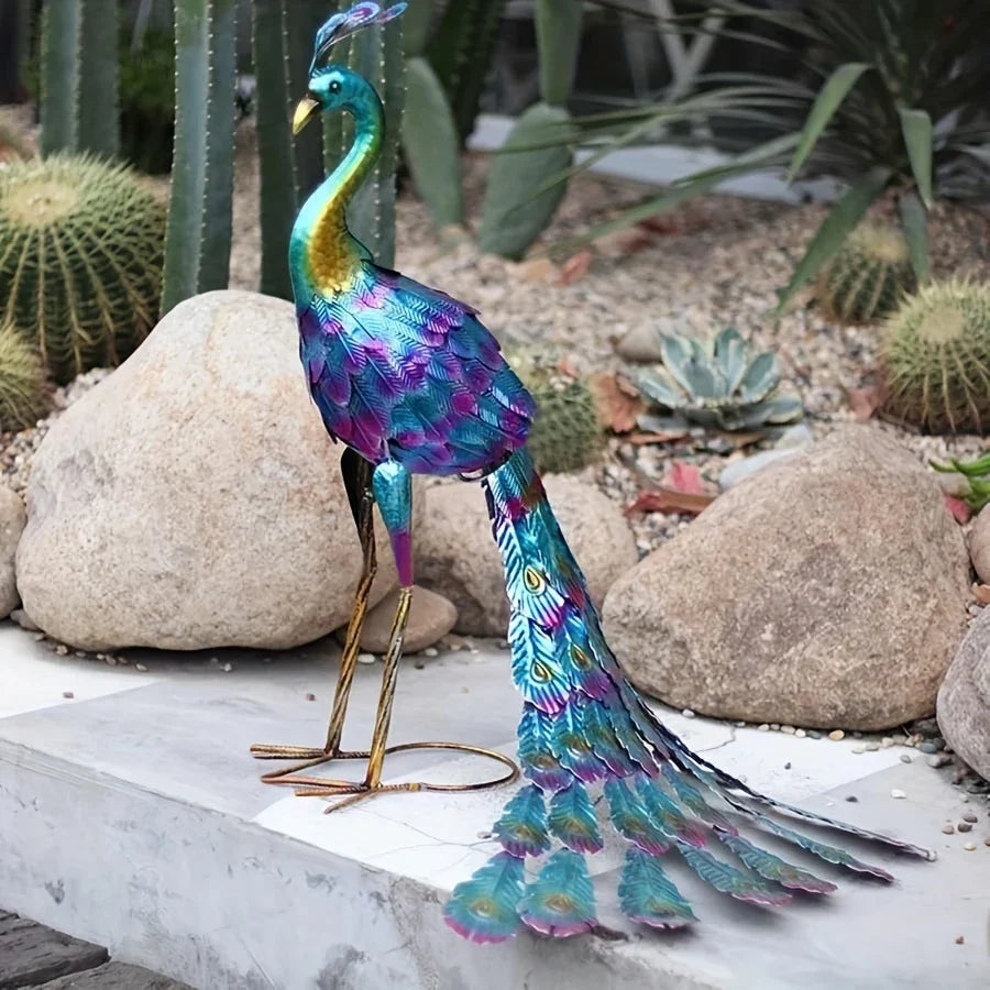 RegalFeather™ - Majestic Peacock Sculpture
