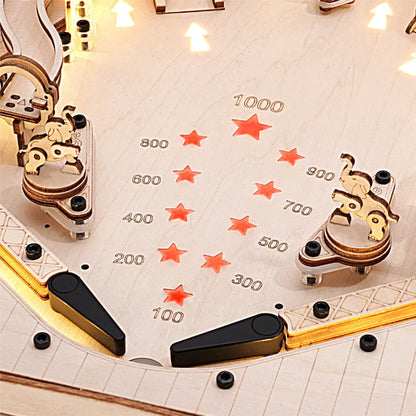 🕹️ 3D Pinball Machine Wooden Puzzle Kit