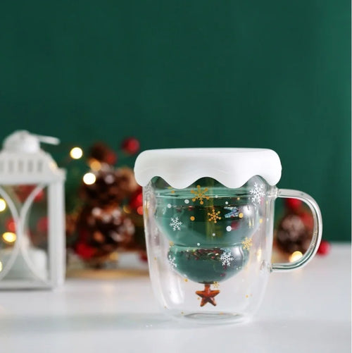 Christmas Double-Layer Glass