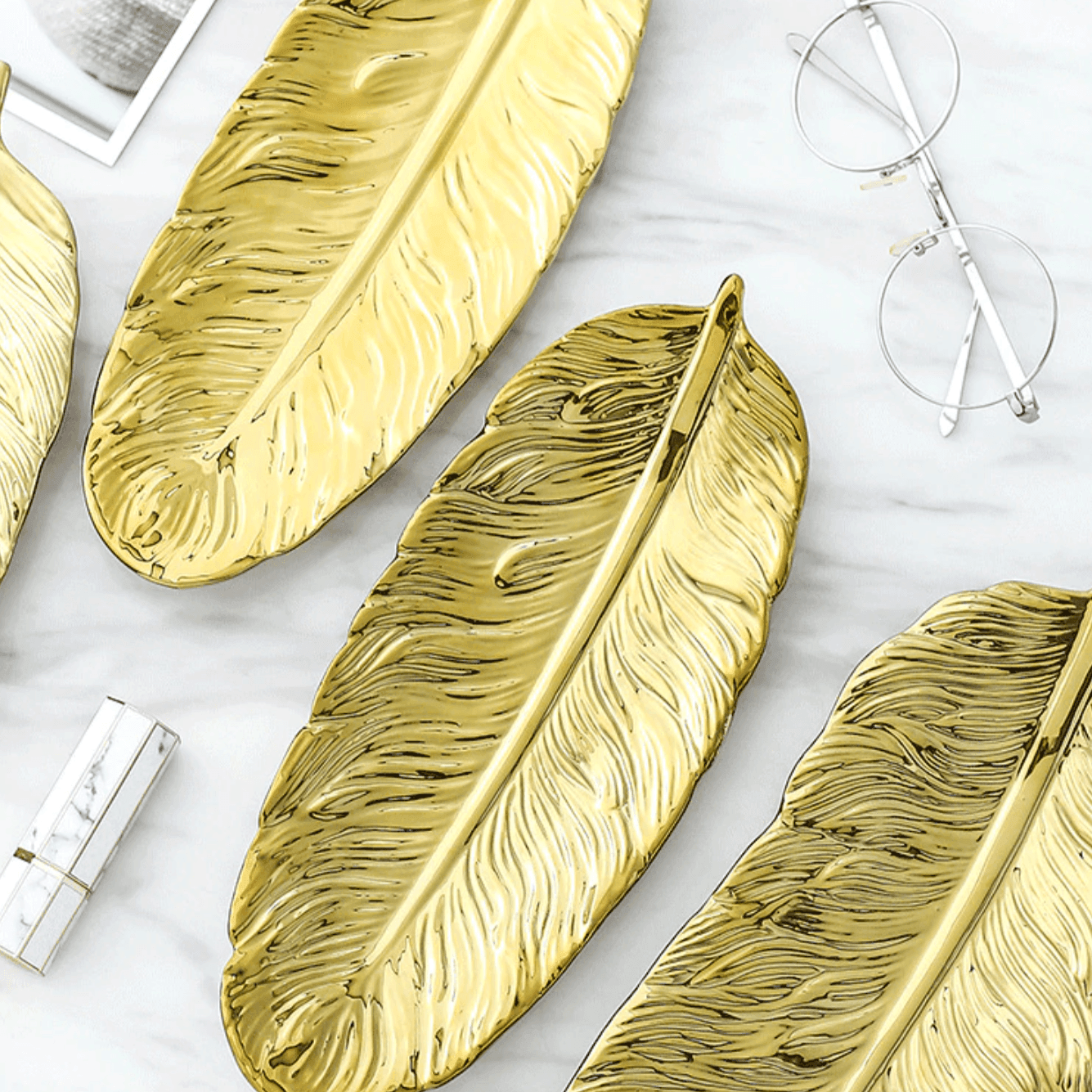 Leaf Ceramic Platters