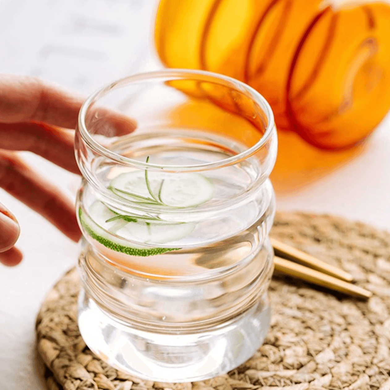 Vibrant Bubble Glass Beverage Cups